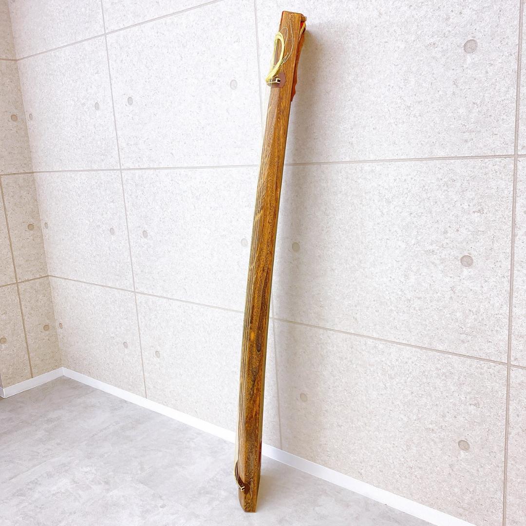 十三絃 和琴（琴袋・琴座付き）蒔絵・七宝装飾入り 和楽器