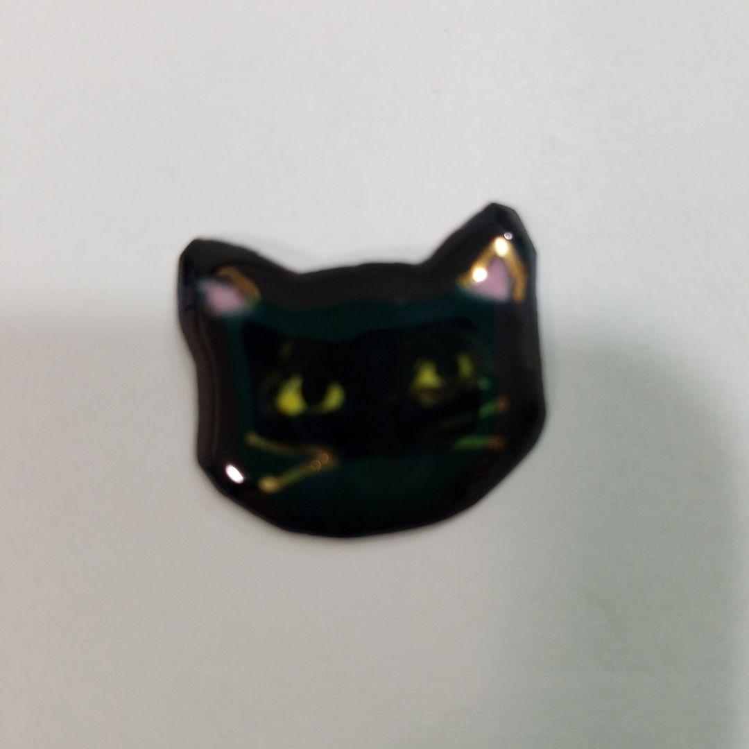 七宝焼No691 黒猫 帯留orブローチ 手作り - メルカリ