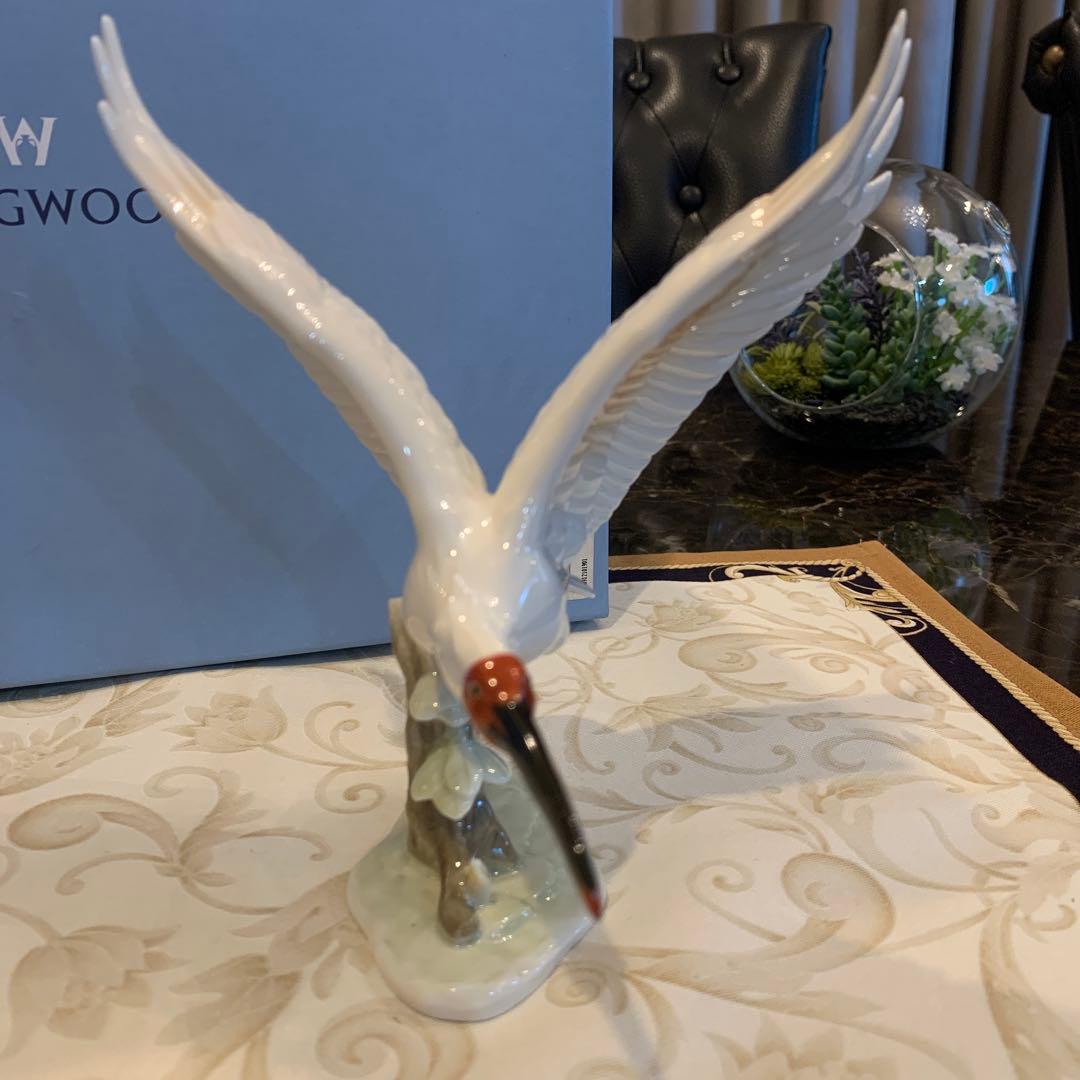 ウェッジウッド プレステージコレクション トキ フィギュリン 陶板