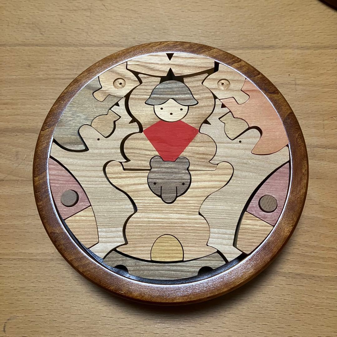 円武者三段飾り 小黒三郎・組み木の五月人形