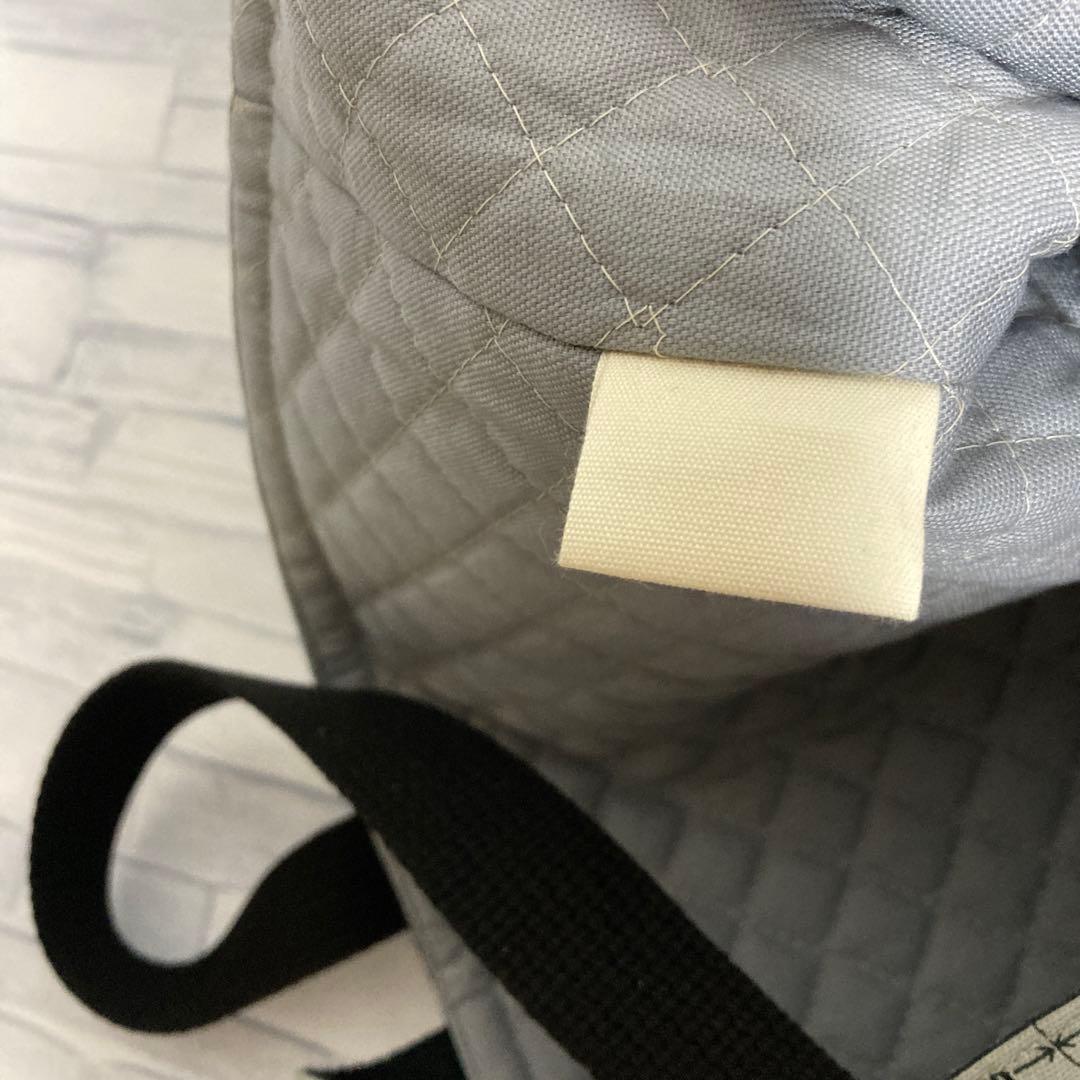 【大きめレッスンバッグ】電車設計図　グレー×デニム風黒