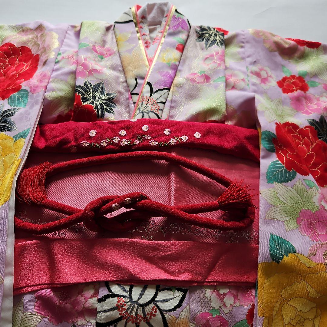 753　7才着物セット　女の子レンタル使用の処分品