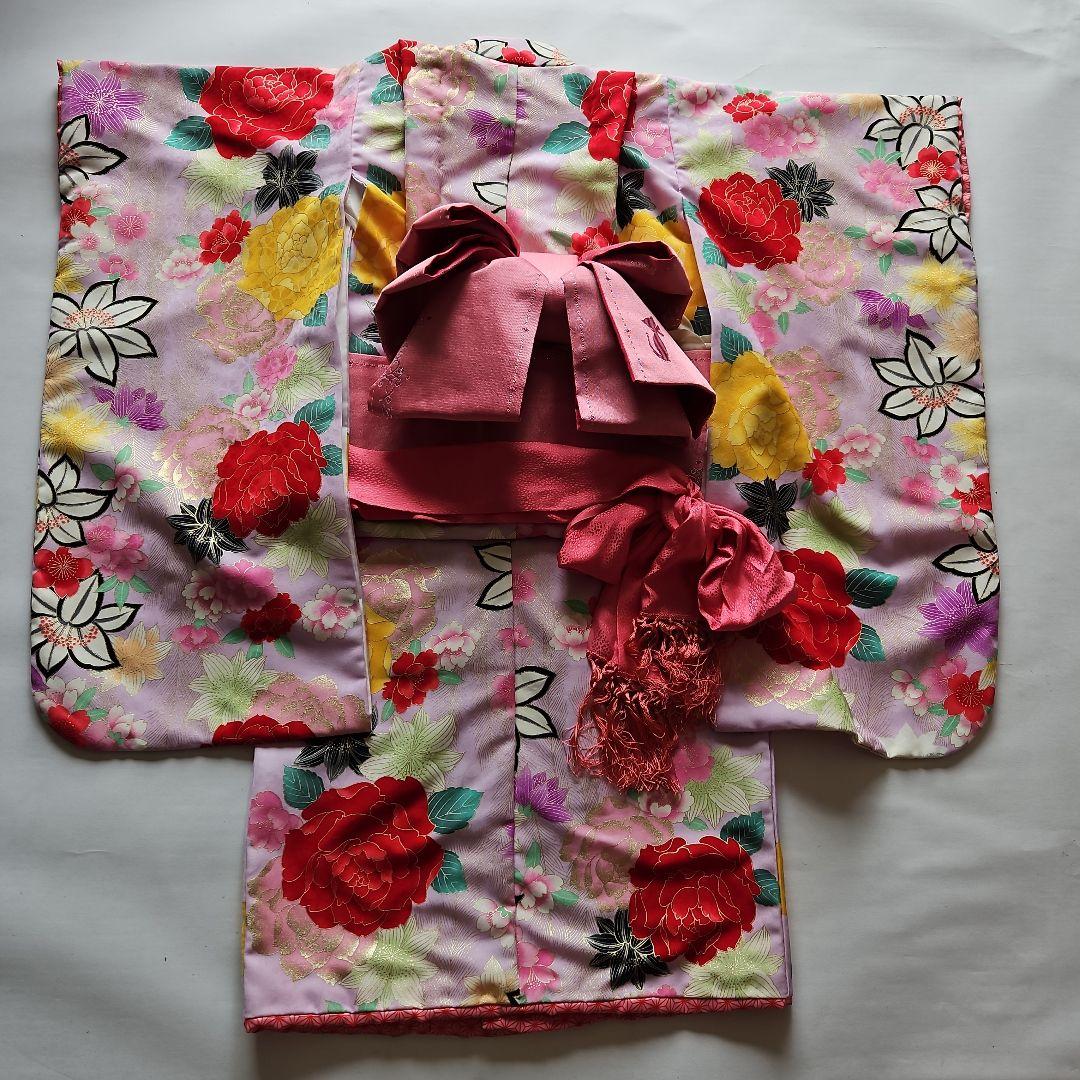 753　7才着物セット　女の子レンタル使用の処分品