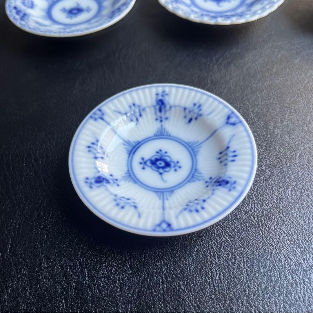 ロイヤルコペンハーゲン ブルーフルーテッド バタープレート豆皿5枚
