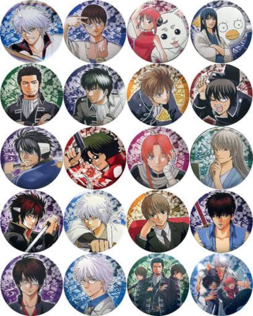 大銀魂展 原作絵 缶バッジ レア 全種コンプリート - メルカリ