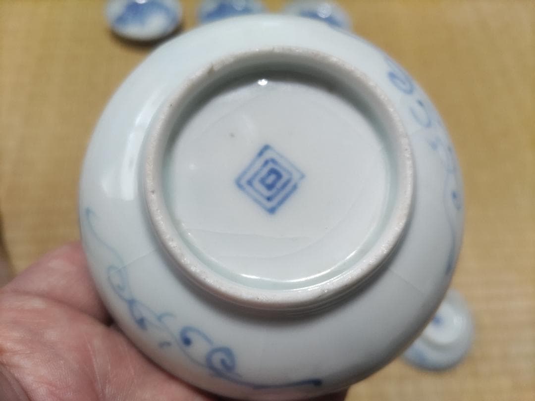 5枚セット 新渡 鯉図 小皿・平盃（径9㎝）中国 清朝期 - メルカリ