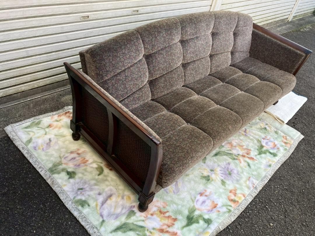 高級アンティーク★カリモク★コロニアル★3人掛けソファー