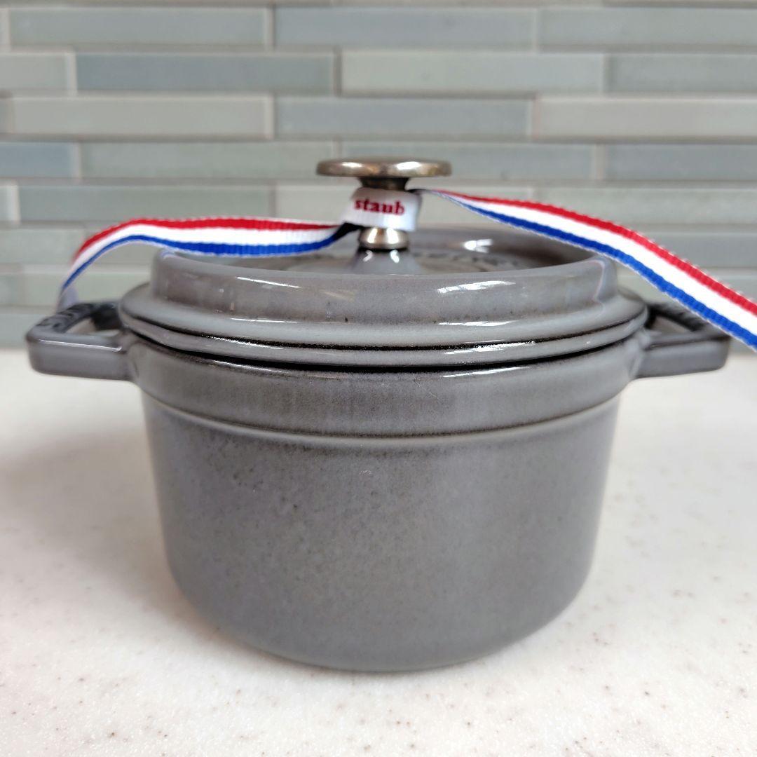 [未使用] ストウブ STAUB ピコ ココット 14cm グラファイトグレー②
