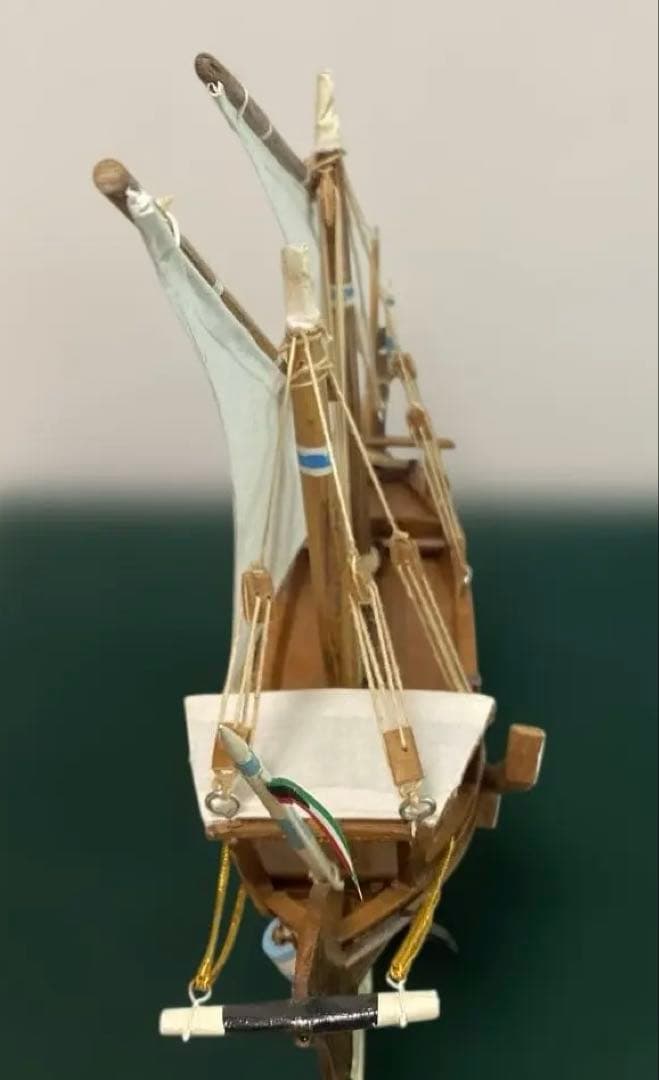 クウェートのダウ船 伝統的な木造帆船 箱入り　美品