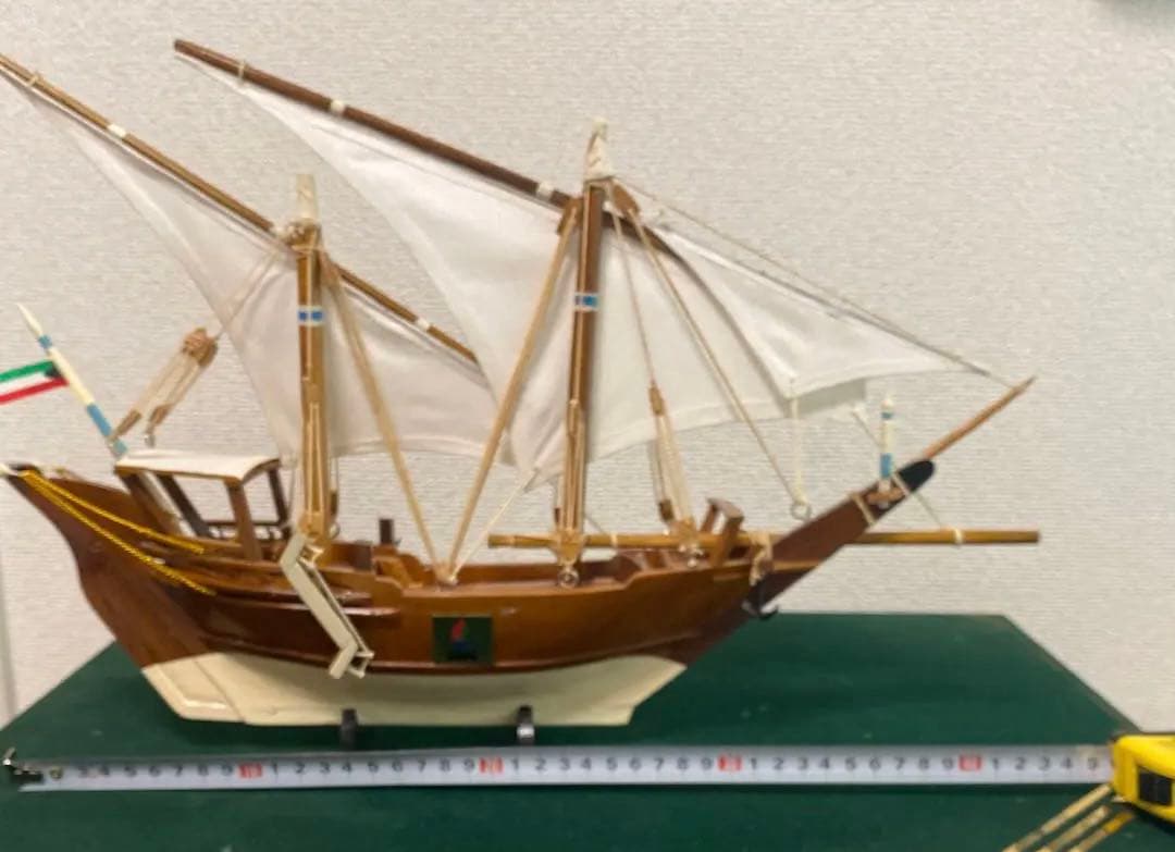 クウェートのダウ船 伝統的な木造帆船 箱入り　美品