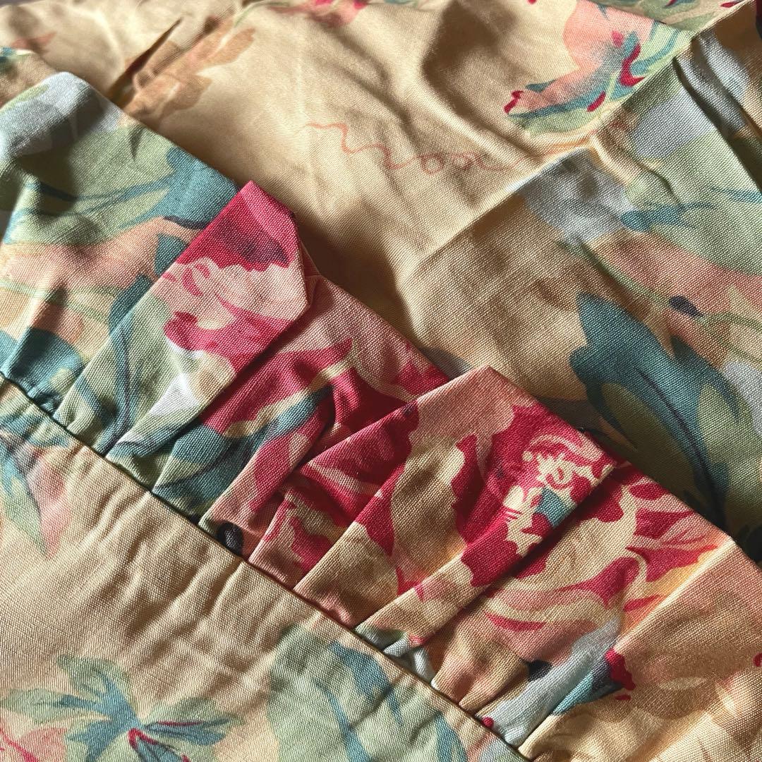 新品未使用✳︎貴重フリル付✳︎ラルフローレン✳︎花柄✳︎掛け布団カバー✳︎ダブルサイズ