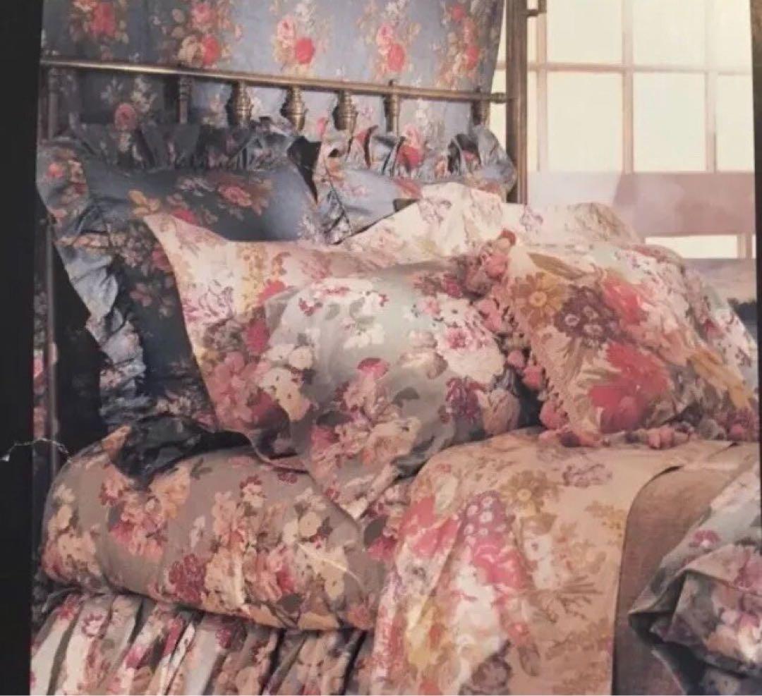 新品未使用✳︎貴重フリル付✳︎ラルフローレン✳︎花柄✳︎掛け布団カバー✳︎ダブルサイズ