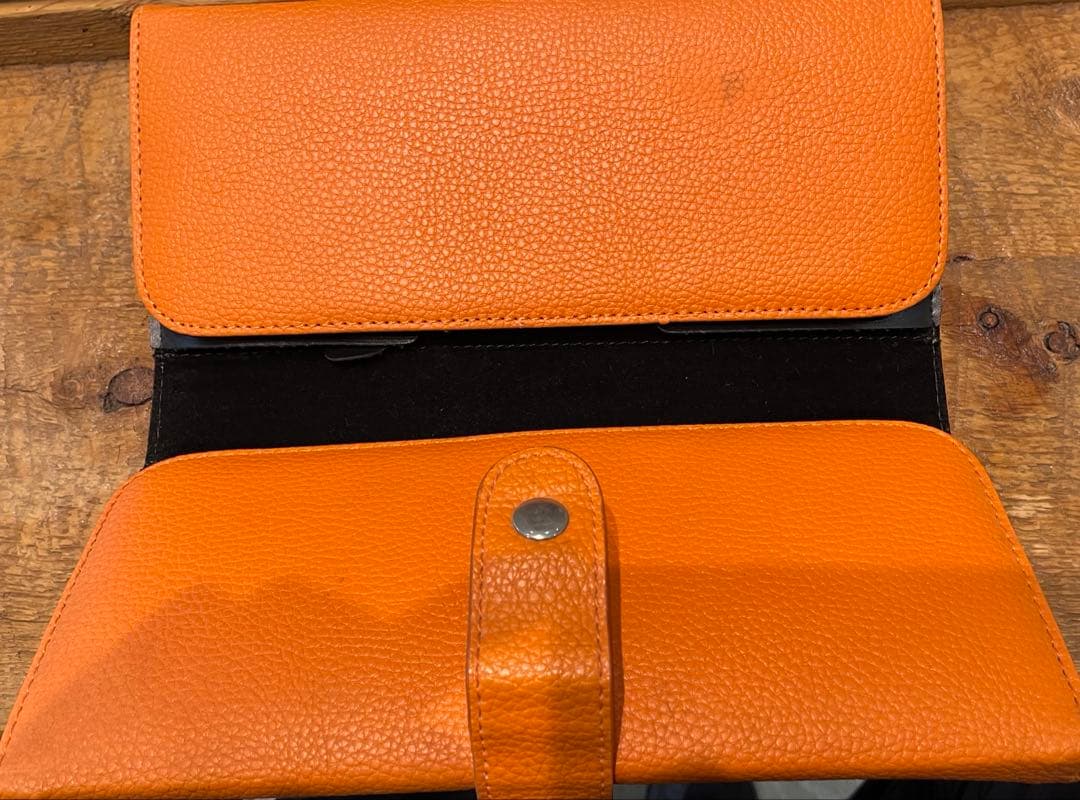 ミズタニシザー シザーケース レザー オレンジ - メルカリ