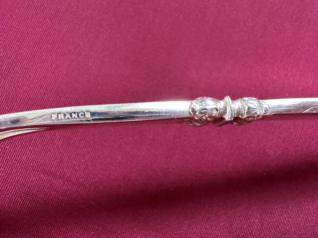 参考90万円 クリストフル ルネッサンス スターリングシルバーサービングスプーン