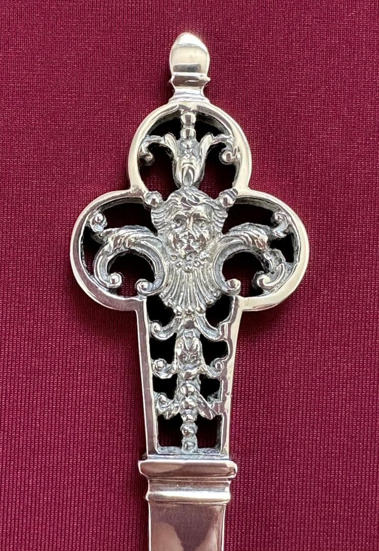 参考90万円 クリストフル ルネッサンス スターリングシルバーサービングスプーン