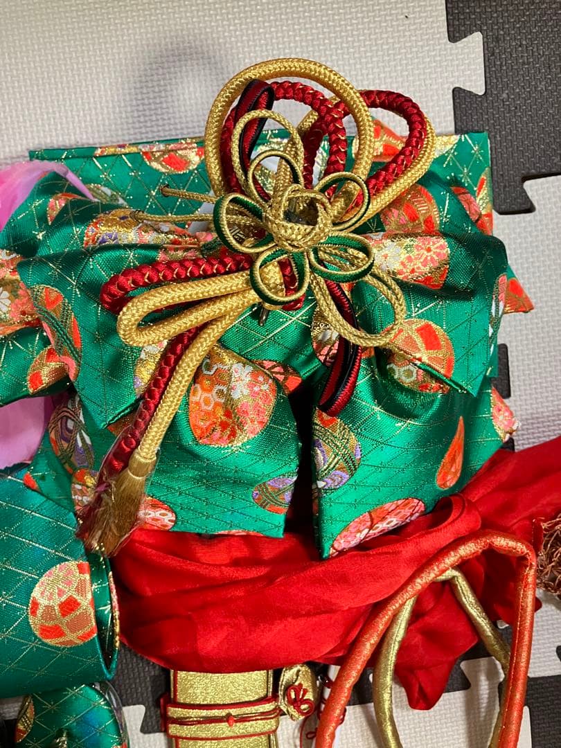 ♡　七五三用 ピンク花柄着物　7歳　フルセット