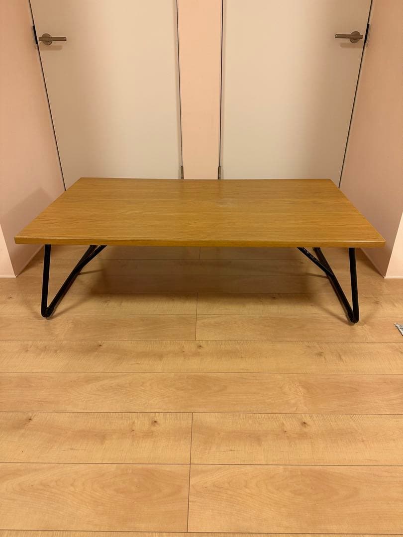 無印良品 折りたたみローテーブル オーク