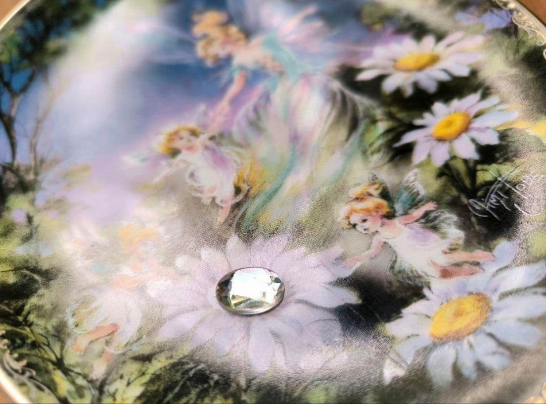 妖精 プレート フラワーフェアリー 花の妖精 陶器 飾り皿 プレート 置物