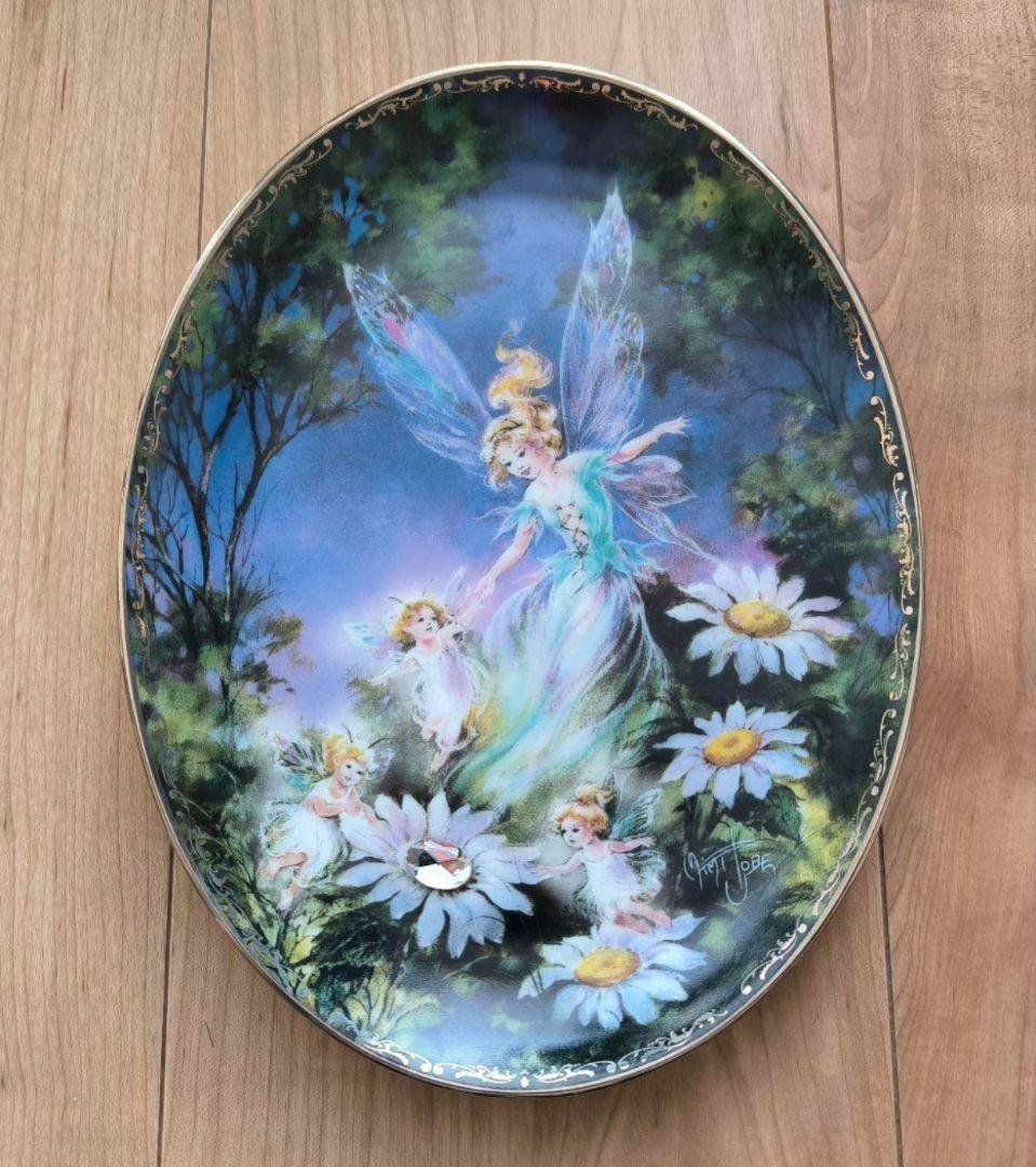 妖精 プレート フラワーフェアリー 花の妖精 陶器 飾り皿 プレート 置物
