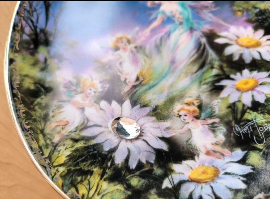 妖精 プレート フラワーフェアリー 花の妖精 陶器 飾り皿 プレート 置物