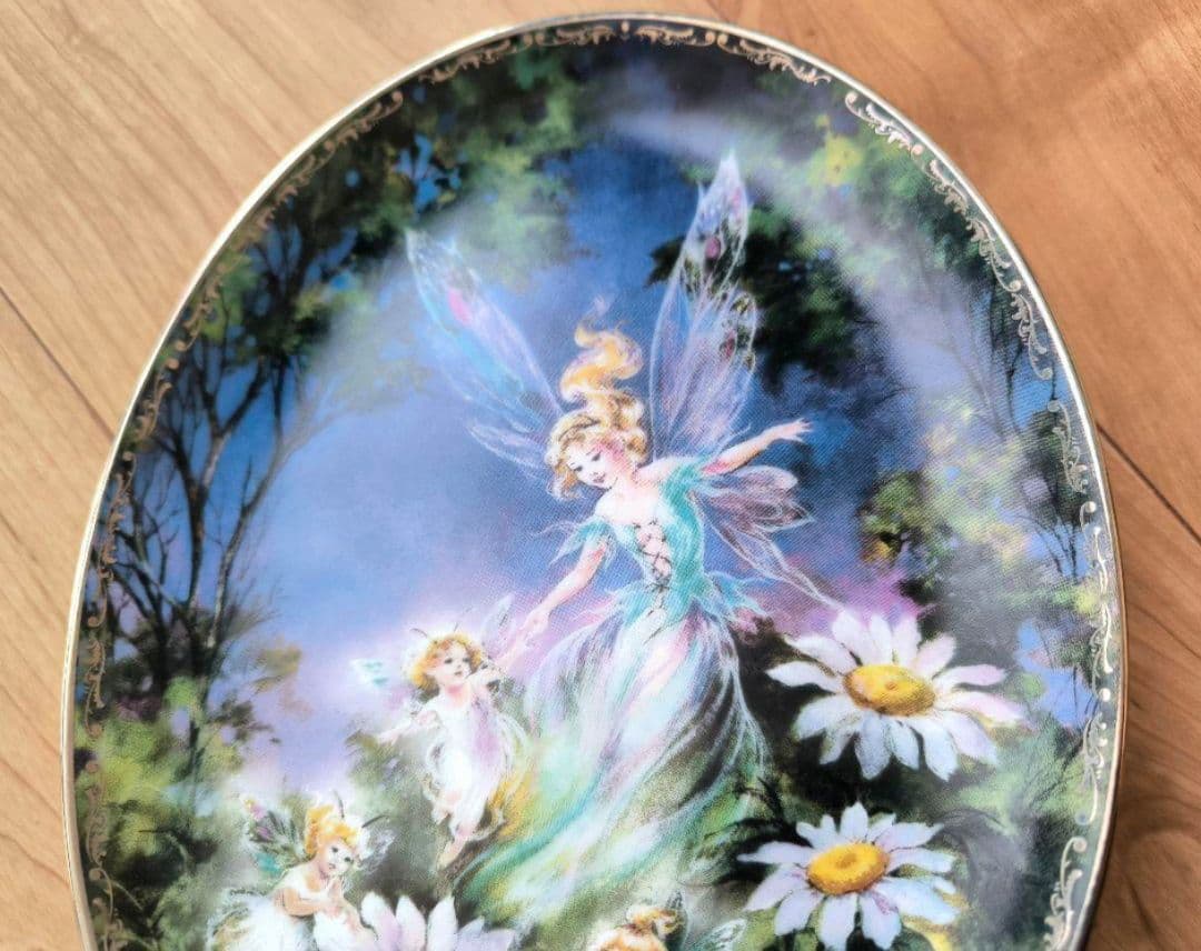 妖精 プレート フラワーフェアリー 花の妖精 陶器 飾り皿 プレート 置物