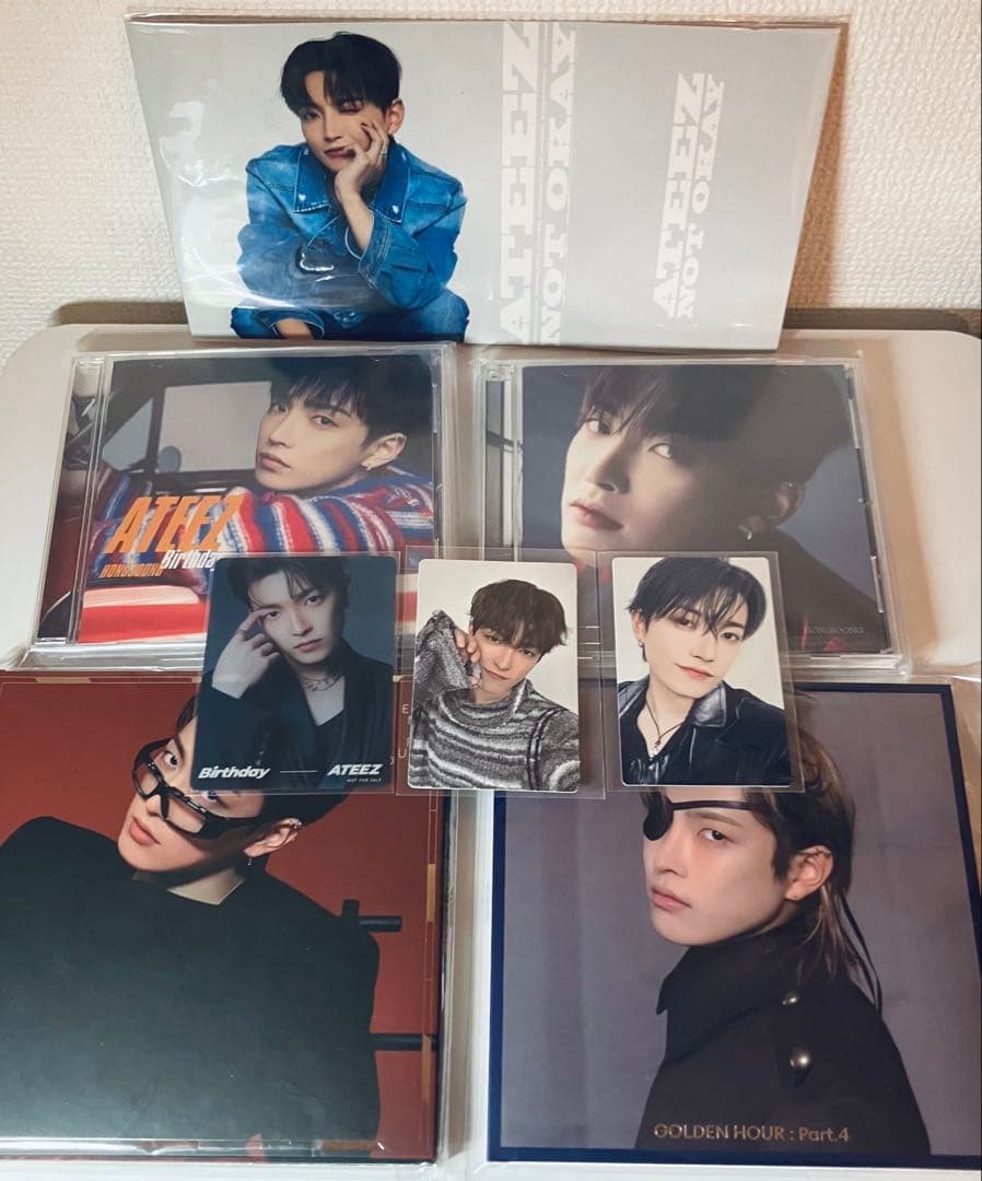 ホンジュンATEEZ CD トレカ セット まとめ - メルカリ