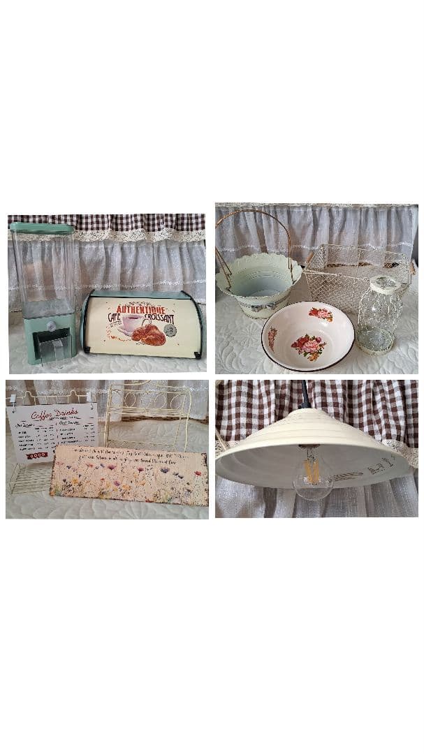 アイアン　ホーロー　シャビー雑貨　ペンダントライト他　お纏め11点　新品〜中古