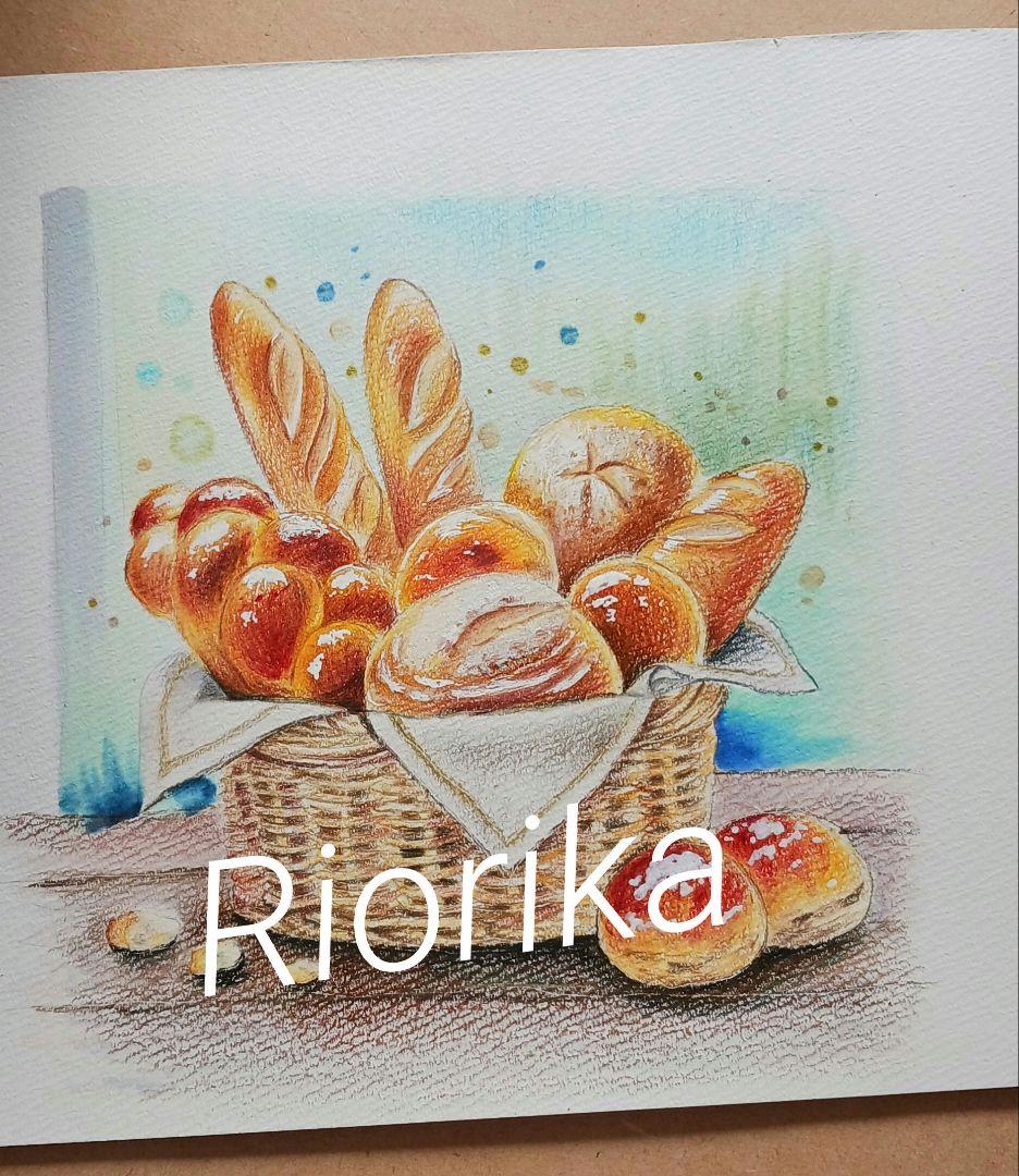 インテリア　絵画　色鉛筆画