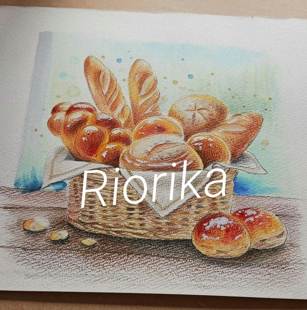 インテリア　絵画　色鉛筆画