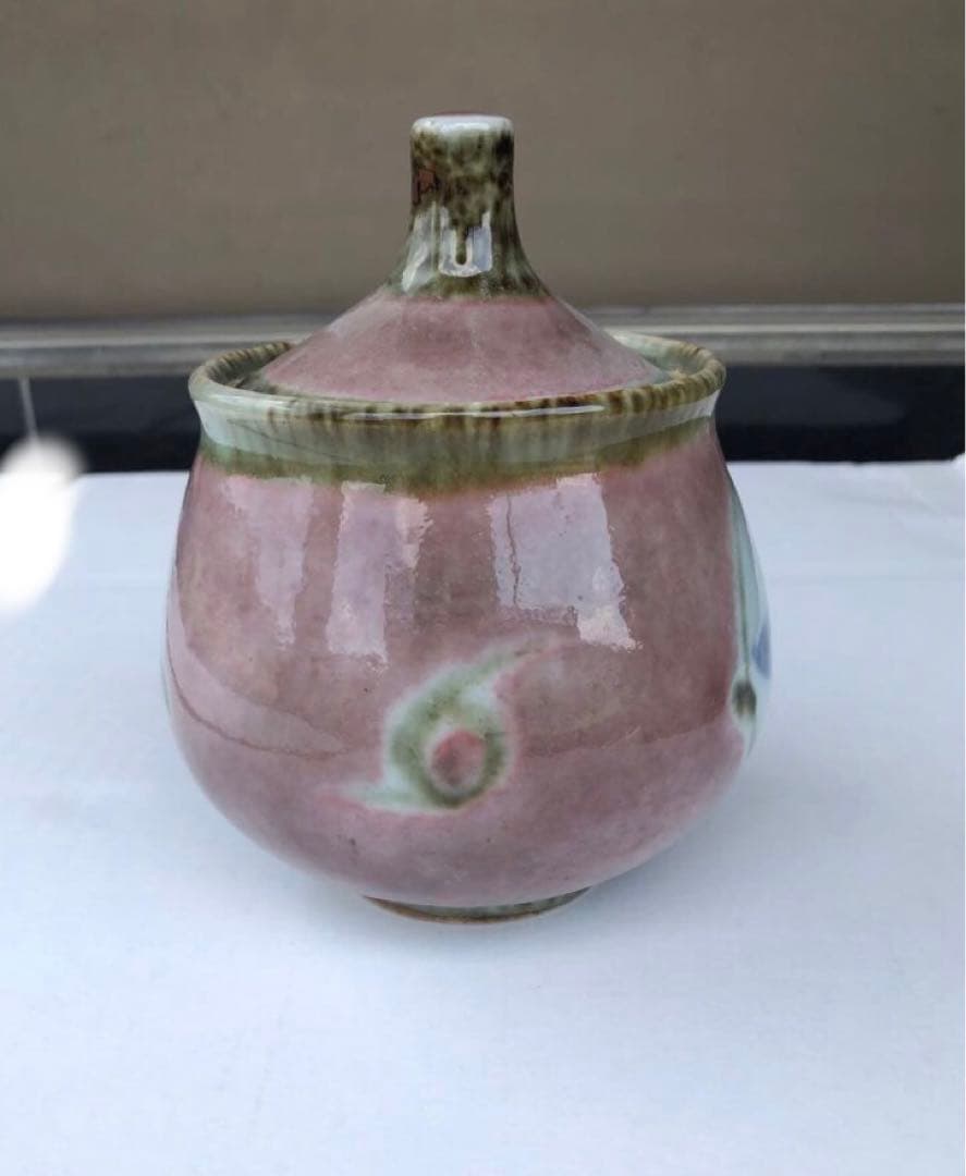 3. 廣内俊之作 呉須キャンディー入れ1客