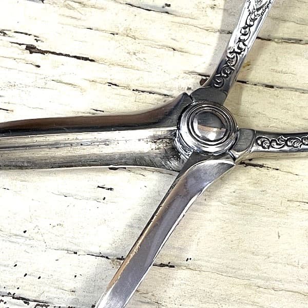 アンティーク　葡萄用ハサミ　グレープシザー　シルバー　装飾