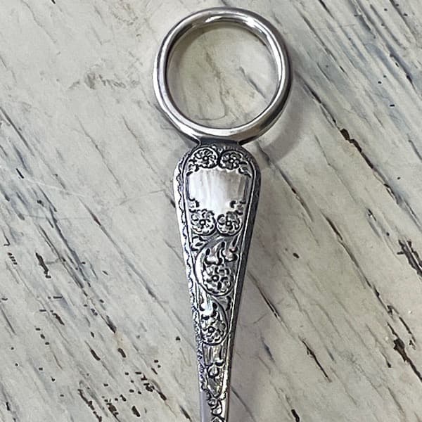 アンティーク　葡萄用ハサミ　グレープシザー　シルバー　装飾