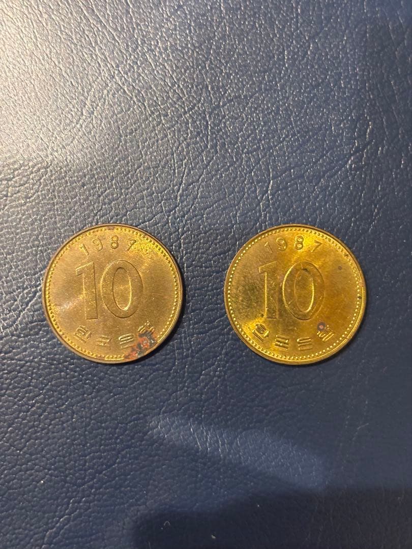 韓国 10ウォン 1987年 多宝塔 硬貨 レア 2枚セット コイン 古銭 - メルカリ