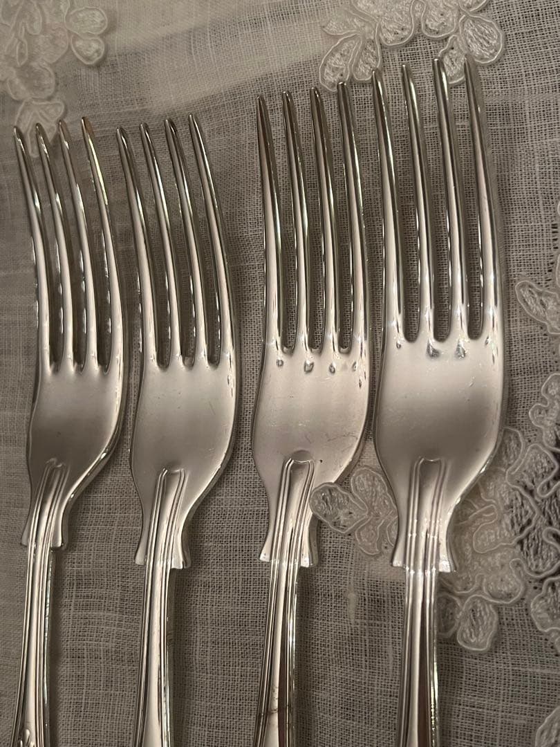 【Cooper Ludlam】キングスパターンデザートカトラリーシルバー製8点