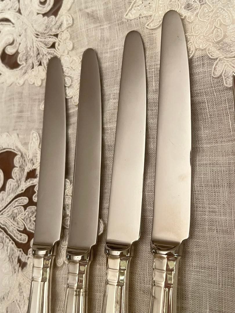 【Cooper Ludlam】キングスパターンデザートカトラリーシルバー製8点