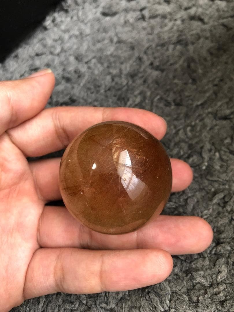 天然石 ルチルクォーツ スフィア 丸玉 43mm