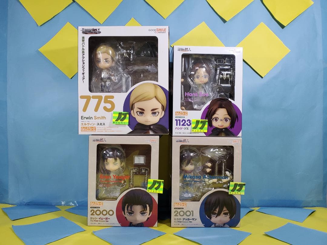 進撃の巨人 ねんどろいど The Final Season Ver 4点セット