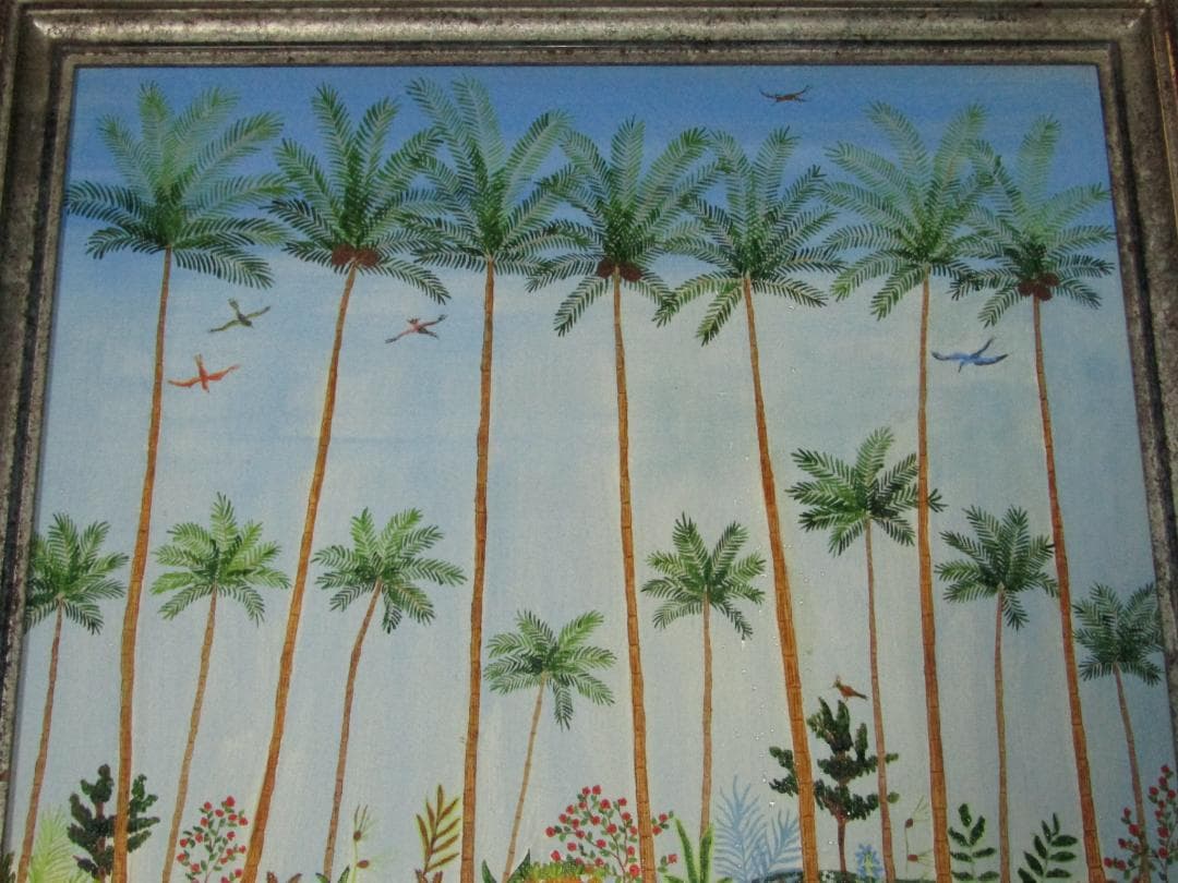 真作保証【ピュース エキゾチックな市場 F10 肉筆洋画額装