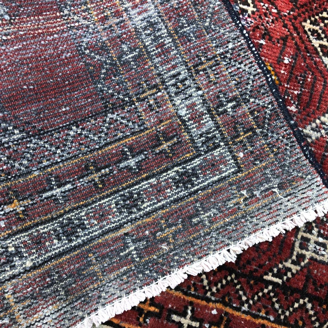 ペルシャ絨毯 ヴィンテージラグ 206×122cm 手織り オールドpersia