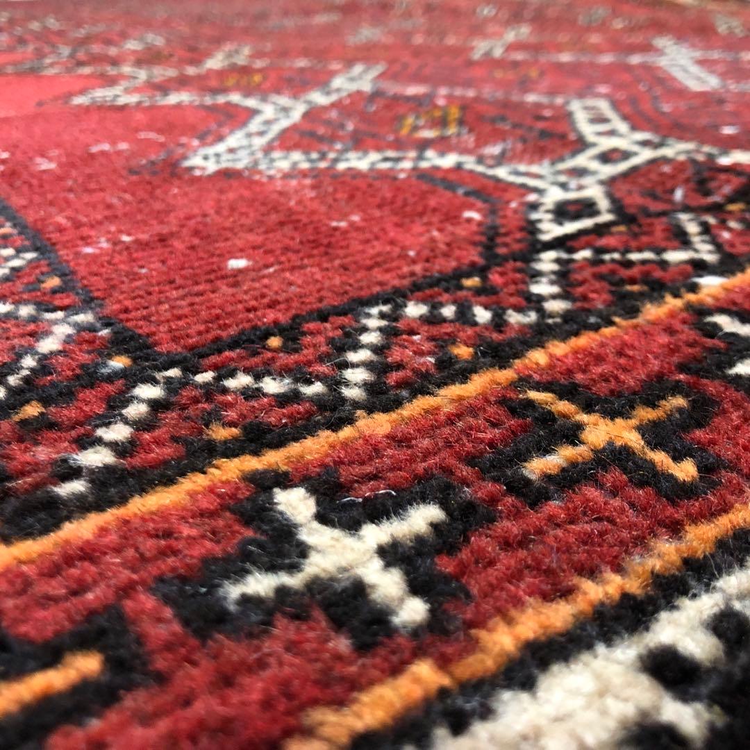 ペルシャ絨毯 ヴィンテージラグ 206×122cm 手織り オールドpersia