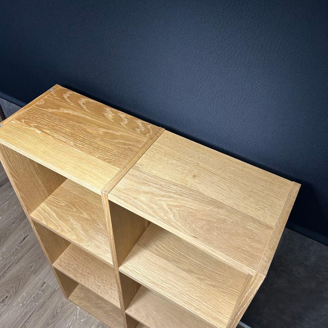 無印良品 スタッキングシェルフ 3段×2列 オーク材