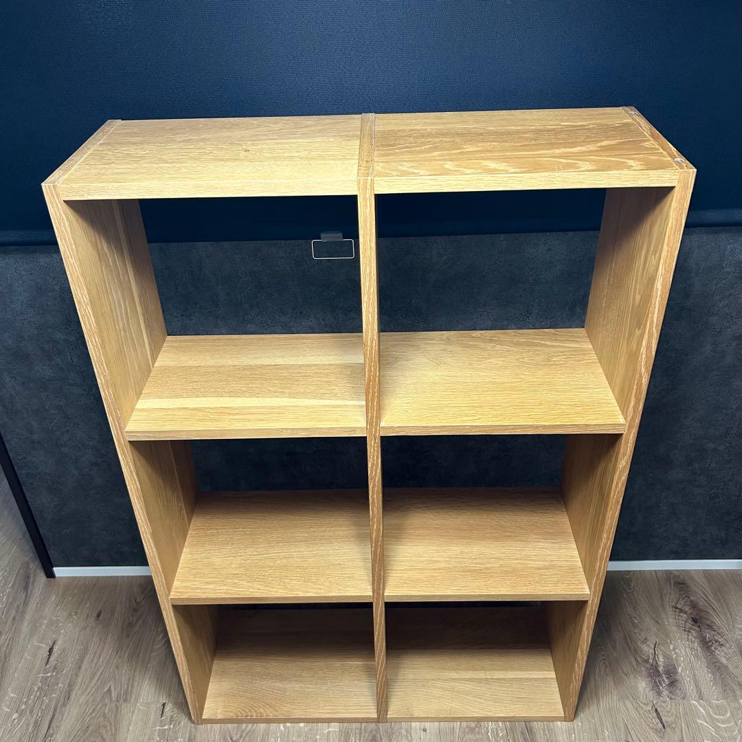 無印良品 スタッキングシェルフ 3段×2列 オーク材