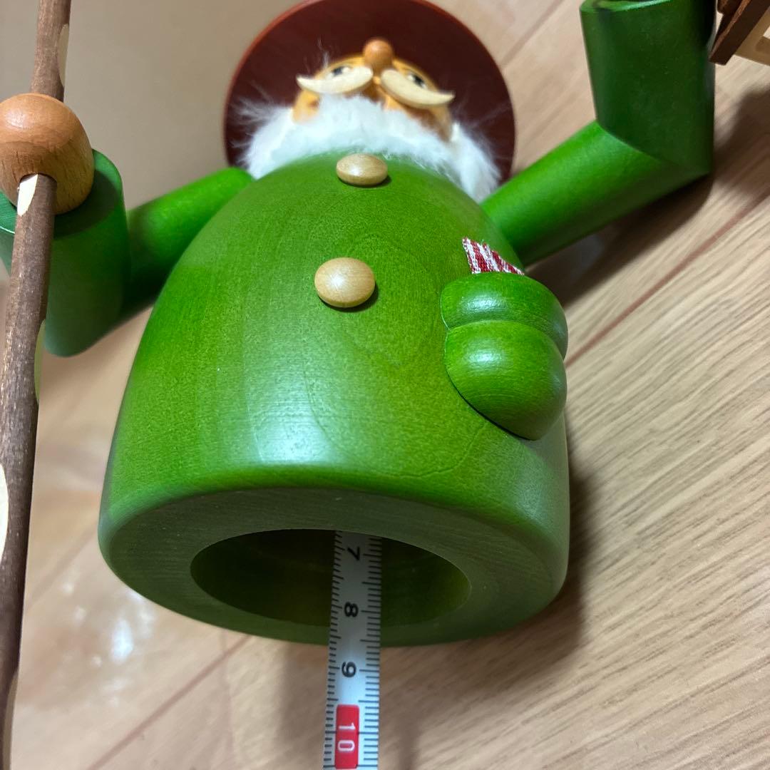 ドイツ　ミューラー工房　Muller 木製お香けむり出し人形