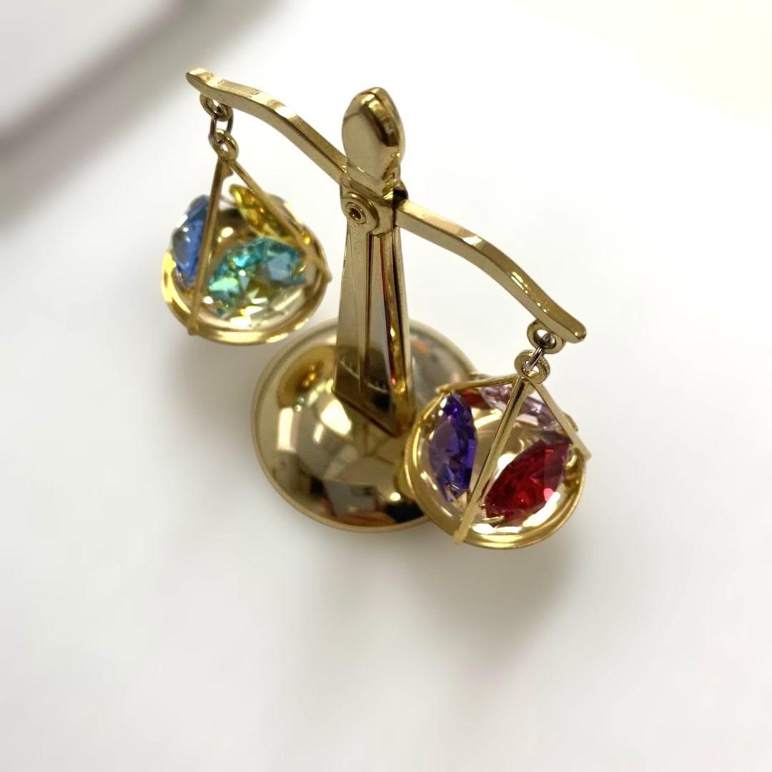 スワロフスキー 天秤 置物 インテリア オブジェ 飾り 公平 正義