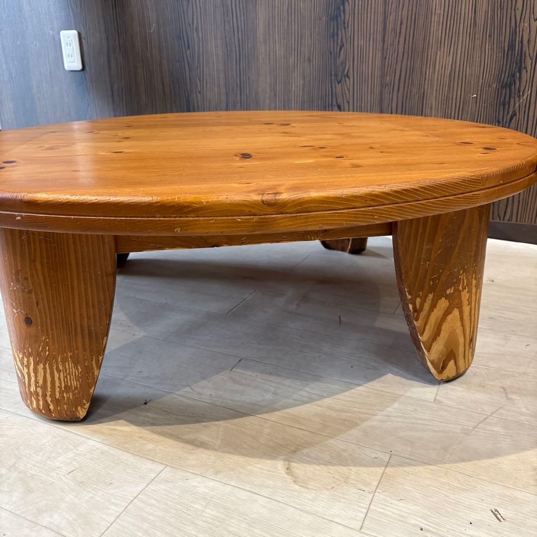 無垢材 コーヒーテーブル センターテーブル ちゃぶ台 サークル