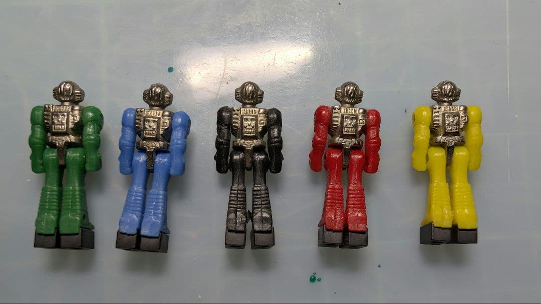 当時物 ダイアクロン隊員5点セット タカラ玩具 戦隊 超合金 ビンテージ　レトロ