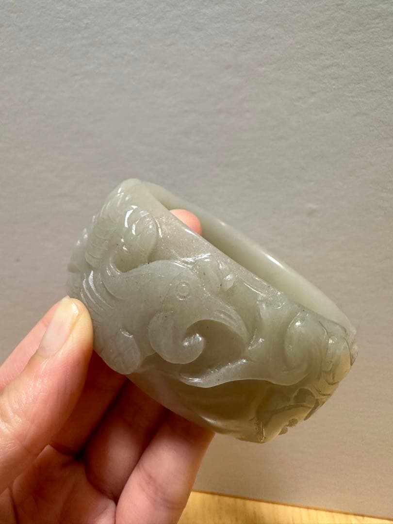 お盆期間セール中　鳳凰バングル　シャー太翠バングル