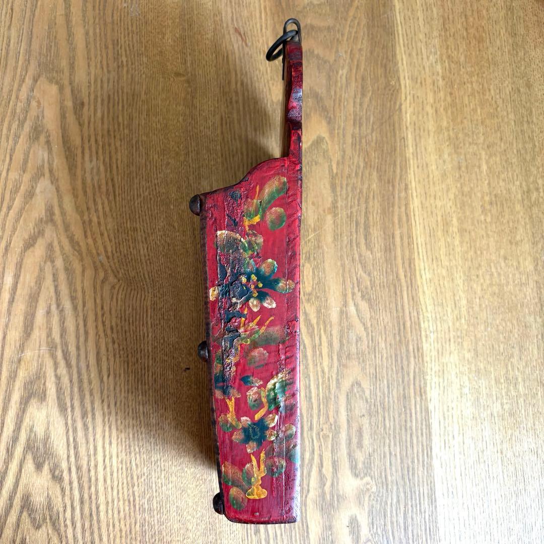 アンティーク 木製 壁掛け　インテリア　蚤の市　小物入れ