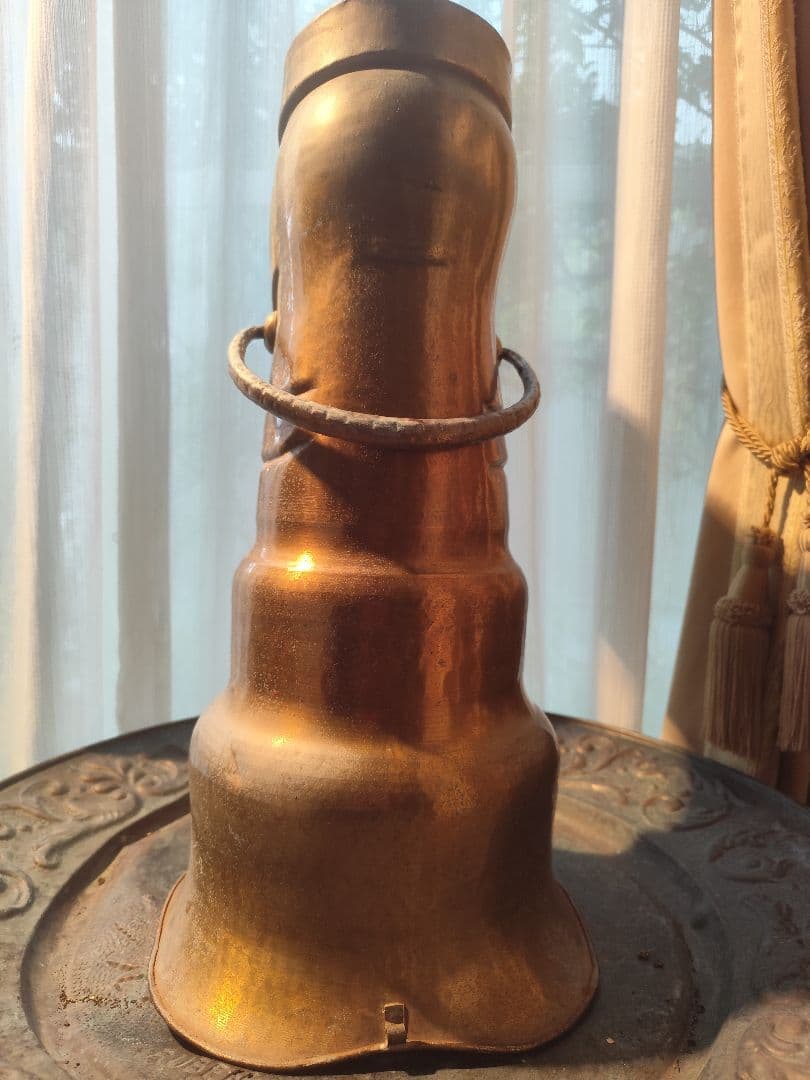 傘立て　銅　真鍮　ブロカント　　ウエスタンブーツ　アンティーク　ヴィンテージ