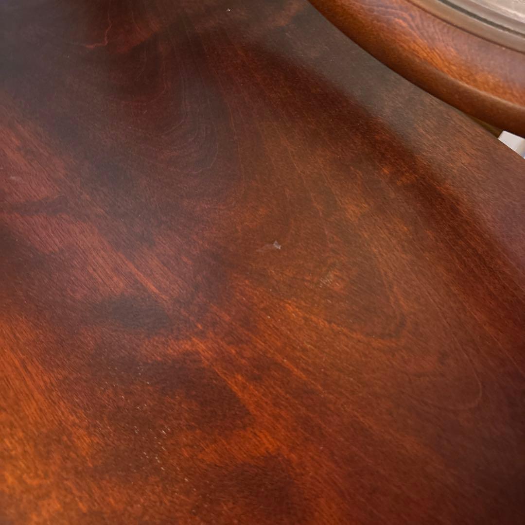 特丸型一面鏡　ドレッサーと椅子　松本民芸家具　鏡台